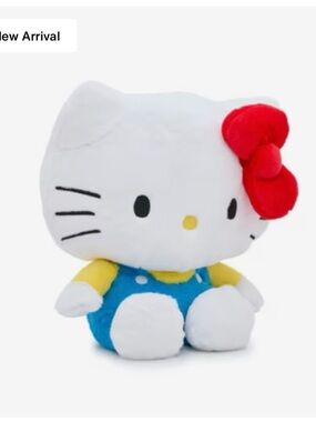 Hello Kitty Plush - White with Red Bow and Blue Outfit